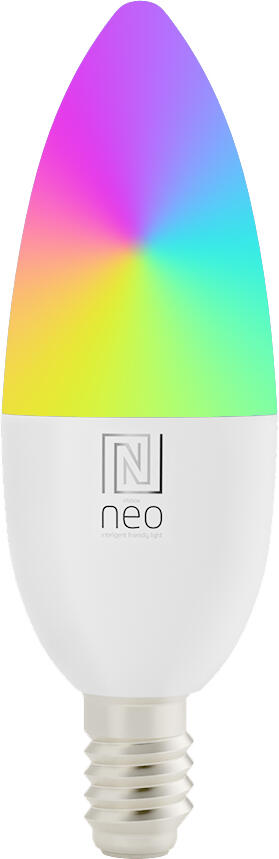 Immax NEO LITE Smart žárovka LED E14 6W RGB+CCT, stmívatelná, WiFi, C37, Beacon