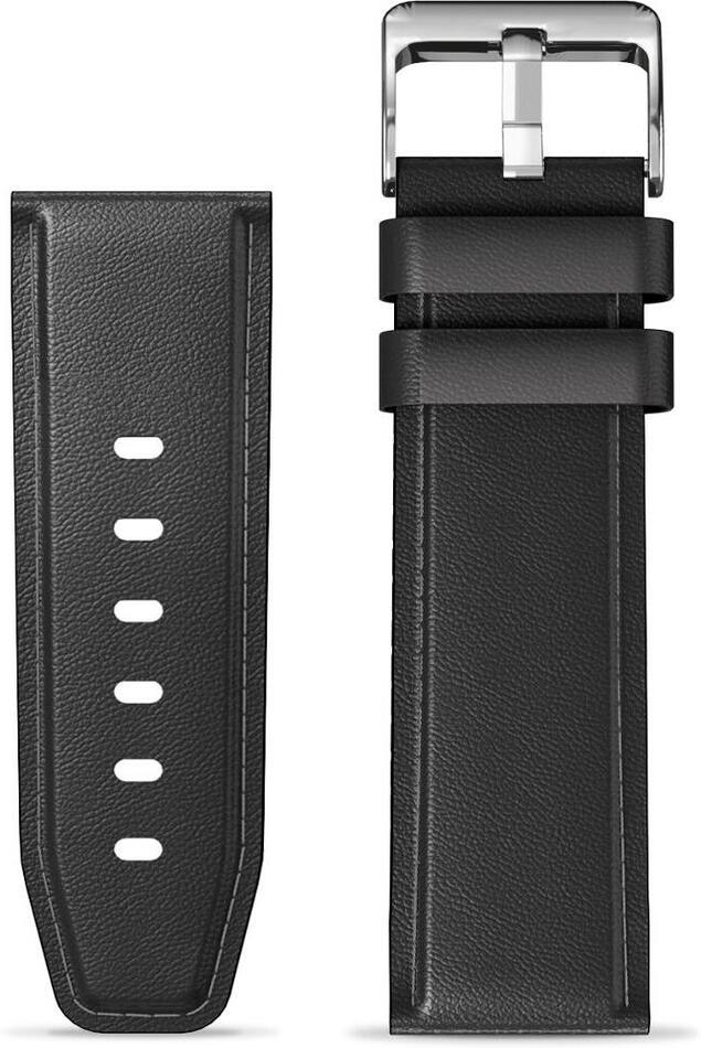 Řemínek ze syntetické kůže ALIGATOR 22mm, černý