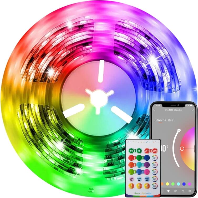 LED pásek Immax NEO LITE Smart 5m, barevný, stmívatelný