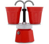 Kávovar Bialetti Set Mini Express, červený