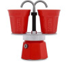 Kávovar Bialetti Set Mini Express, červený