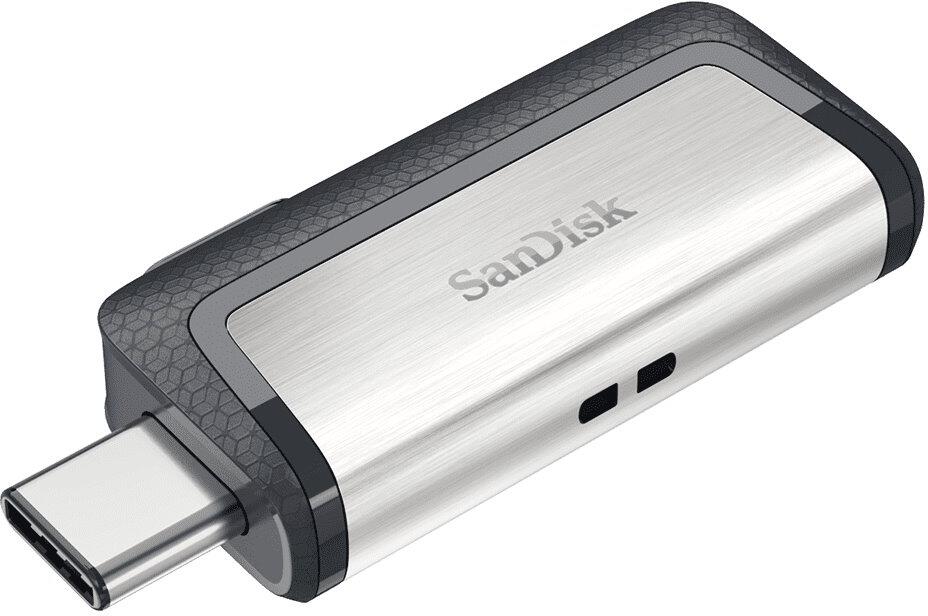 SanDisk Ultra Dual USB-C Drive 32GB / USB 3.0 Typ-C / USB 3.0 Typ-A / stříbrný (SDDDC2-032G-G46)