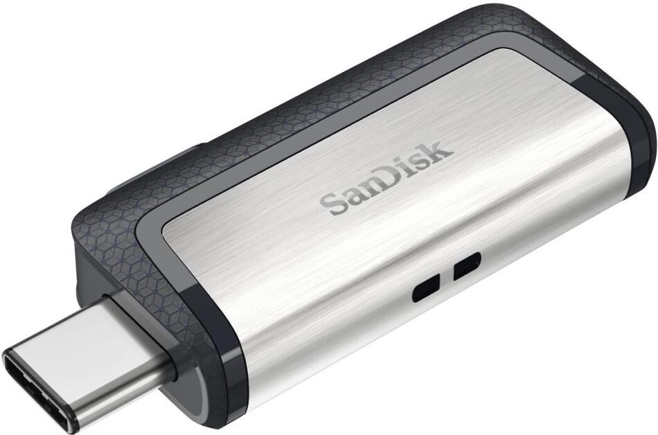 SanDisk Ultra Dual USB-C Drive 64GB / USB 3.0 Typ-C / USB 3.0 Typ-A / stříbrný (SDDDC2-064G-G46)