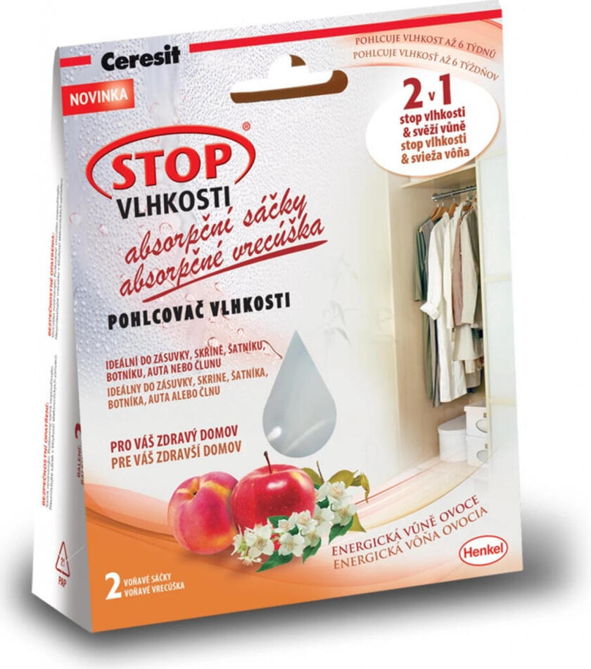 Ceresit STOP VLHKOSTI absorpční sáčky energické ovoce (2x50g)