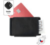 Kožená peněženka FIXED Smile Tiny Wallet se smart trackerem FIXED Smile PRO, černá