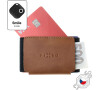 Kožená peněženka FIXED Smile Tiny Wallet se smart trackerem FIXED Smile PRO, hnědá