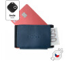 Kožená peněženka FIXED Smile Tiny Wallet se smart trackerem FIXED Smile PRO, modrá