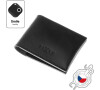 Kožená peněženka FIXED Smile Wallet se smart trackerem FIXED Smile PRO, černá
