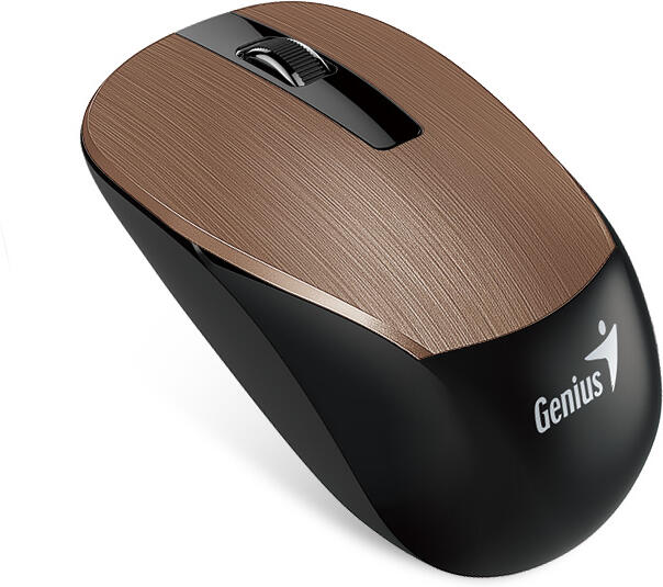 Genius NX-7015/Kancelářská/Optická/1 600 DPI/Bezdrátová USB/Hnědá (31030019403)