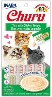 INABA Churu Cat Purée Tuna with Chicken 4x14g