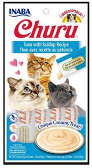 INABA Churu Cat Tuna with Scallop 4x14g