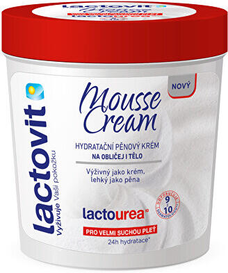 Hydratační pěnový krém na obličej i tělo Lactourea Mousse Cream 250 ml Lactovit