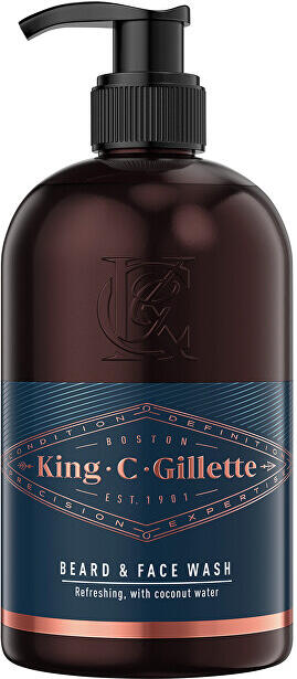 Šampon na vousy a obličej King (Beard & Face Wash) 350 ml Gillette
