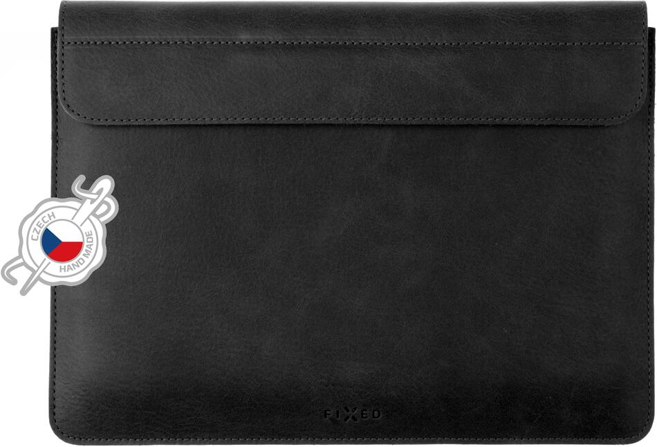 Kožené pouzdro FIXED Oxford pro Apple MacBook 12", černé