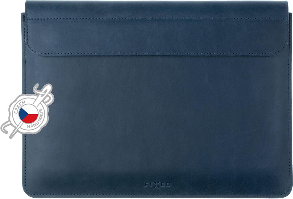 Kožené pouzdro FIXED Oxford pro Apple MacBook 12", modré