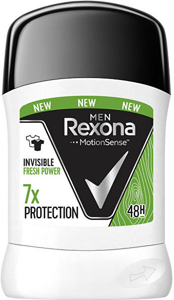 Tuhý antiperspirant pro muže Invisible Fresh& Power 50 ml Rexona