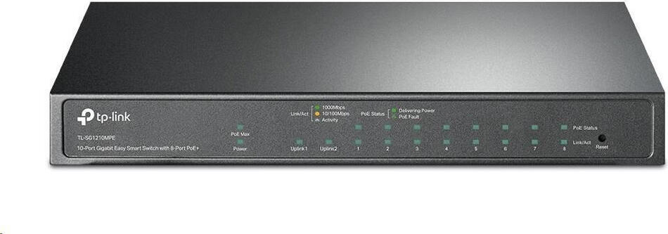 TP-Link TL-SG1210MPE 10xGb easy smart 8xPOE+ 123W switch,1xSFP