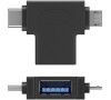 PREMIUMCORD Adaptér USB-A na USB-C + micro USB-B (kur31-12)