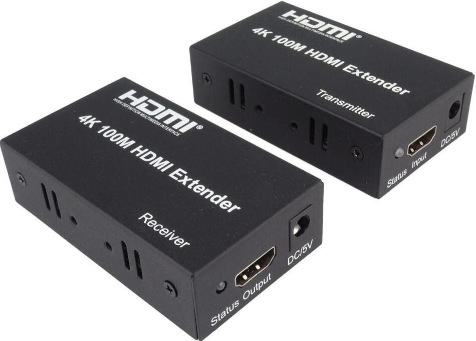 PREMIUMCORD 4K HDMI extender na 100m přes jeden kabel Cat5e/Cat6 (khext100-2)