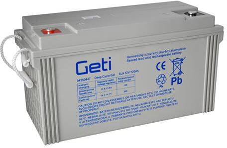 Baterie gelová 12V 120Ah GETI pro soláry