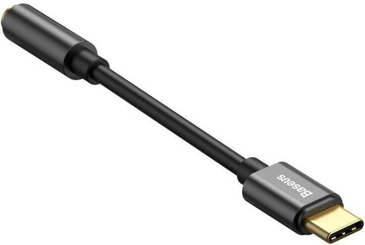 Baseus L54 Audio Adapter USB-C + mini jack 3,5mm (Black)