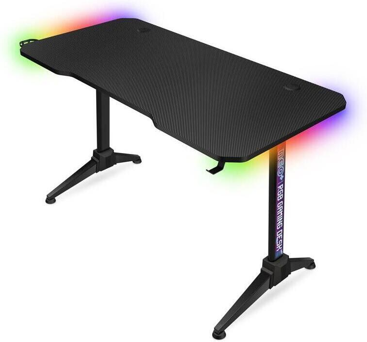 CONNECT IT NEO+ herní stůl s RGB podsvícením, ČERNÝ (CGD-2020-BK)