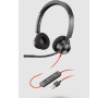 Plantronics poly Blackwire 3320. USB / Stereo / USB / Drát / MS / Černá (213934-01)