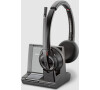 Plantronics poly Savi 8220 UC / Stereo / ANC / DECT / Bezdrát / MS / Stand / Černá (207325-12)