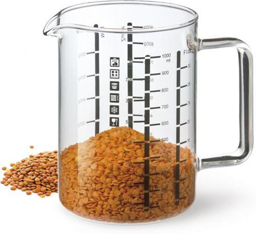 Odměrka se stupnicí, skleněná SIMAX 0,5 l