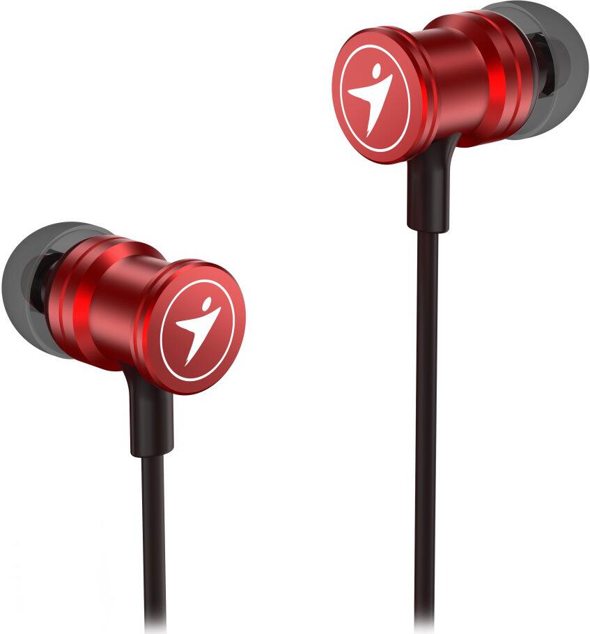 GENIUS headset HS-M316 METALLIC RED/ červený/ 4pin 3,5 mm jack (31710017400)