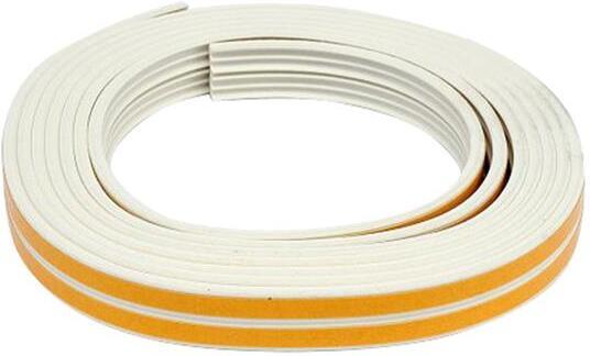 Těsnění do oken a dveří samolepící 9x4mm TYP E bílé 6m TOYA