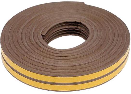 Těsnění do oken a dveří samolepící VOREL TO-76760 9x4mm TYP E hnědé 6m TOYA
