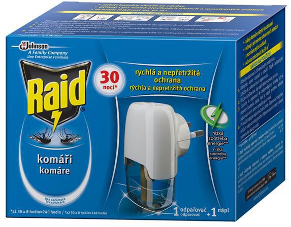RAID elektrický odpařovač - s tekutou náplní 30 nocí 21ml