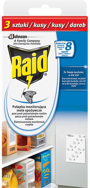 RAID proti potravinovým molům 3ks
