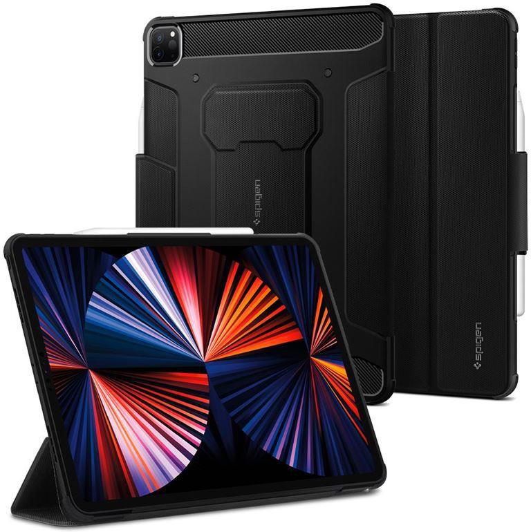 Ochranný kryt Spigen Rugged Armor Pro pro Apple iPad Pro 12,9" 2021 černý