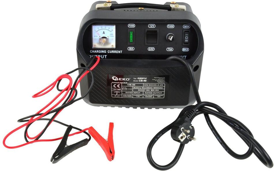 Nabíječka autobaterií 12/24V, CB-40 GEKO