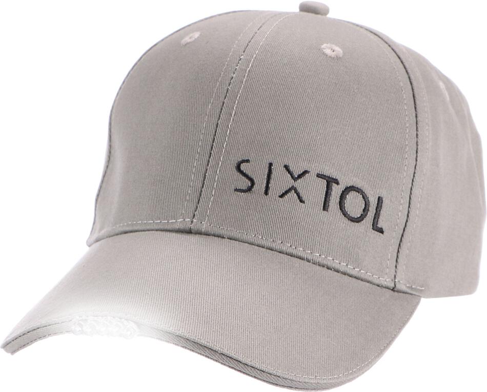 Kšiltovka s LED světlem Sixtol B-CAP 25lm, nabíjecí, USB, univerzální velikost, šedá