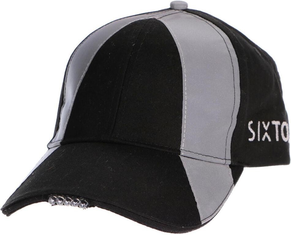 Reflexní kšiltovka s LED světlem Sixtol B-CAP SAFETY 25lm, nabíjecí, USB, uni velikost, černá