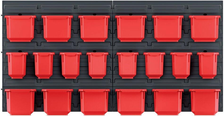 Závěsný panel s 20 boxy na nářadí ORDERLINE 800x165x400 KISTENBERG