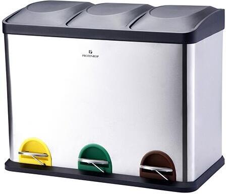 Našlapovací odpadkový koš Bergner na tříděný odpad, 45 l