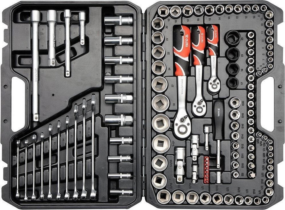 Gola sada s klíči 1/2", 3/8" a 1/4", 120 ks - YT-38801 Yato