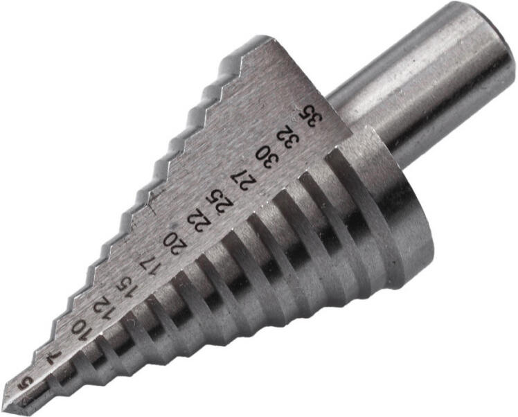 Stupňovitý kuželový vrták 5-35 mm, HSS - TC416019 Tactix
