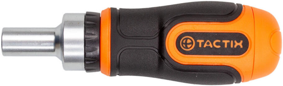 Mini ráčnový šroubovák 115 mm s bity, 6 ks - TC900063 Tactix