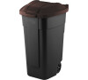 Popelnice na tříděný odpad REFUSE BIN O/W 110L černá/hnědá KETER