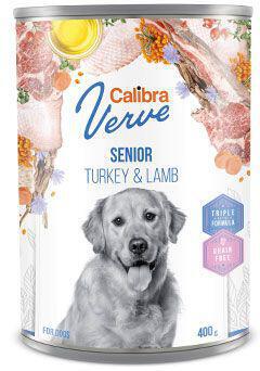 Calibra Dog Verve konz.GF Senior Turkey&Lamb 400g