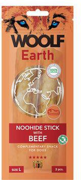 WOOLF Earth poch. NooHide L Sticks with Beef 85g