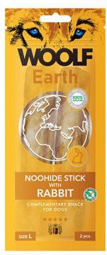 WOOLF Earth poch. NooHide L Sticks with Rabbit 85g