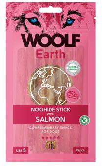 WOOLF Earth poch. NooHide S Sticks with Salmon 90g