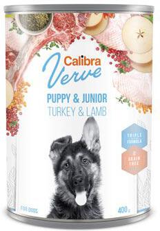 Calibra Dog Verve konz.GF Junior Turkey&Lamb 400g
