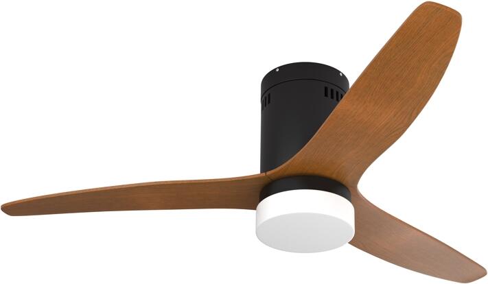 Immax NEO LITE VENTO SMART Stropní svítidlo s ventilátorem 18W/26W Tuya WiFi černá/dřevo